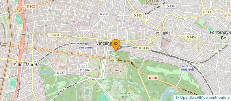 localisation de l'entreprise MONSIEUR ARNAUD CAMUS à VINCENNES