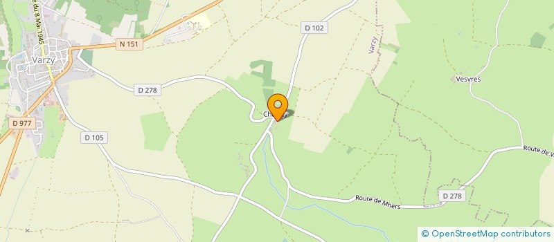 localisation de l'entreprise MONSIEUR ARNAUD CARAU  VARZY