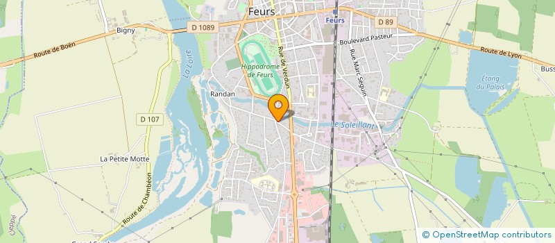 localisation de l'entreprise MONSIEUR ARNAUD CARDON  FEURS