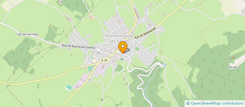 localisation de l'entreprise MONSIEUR ARNAUD CARDOT  PIERREFONTAINE-LES-VARANS