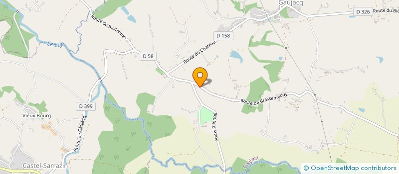 localisation de l'entreprise MONSIEUR ARNAUD CARRIER  GAUJACQ