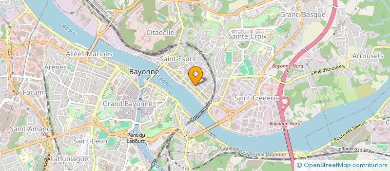 localisation de l'entreprise MONSIEUR ARNAUD CARRIORBE à BAYONNE