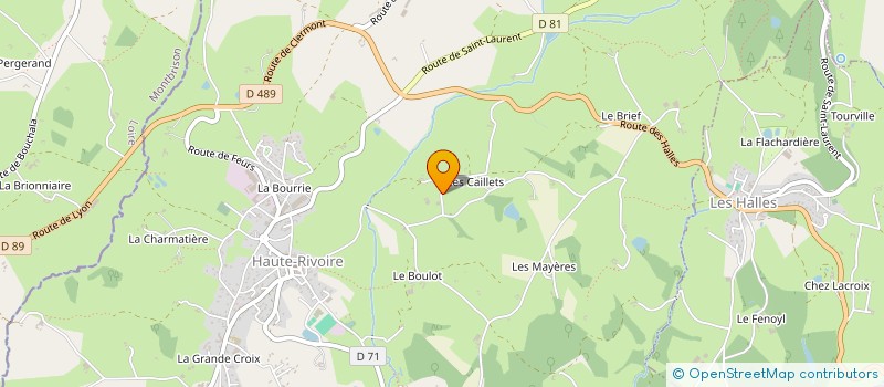 localisation de l'entreprise MONSIEUR ARNAUD CASAVECCHIA  HAUTE-RIVOIRE