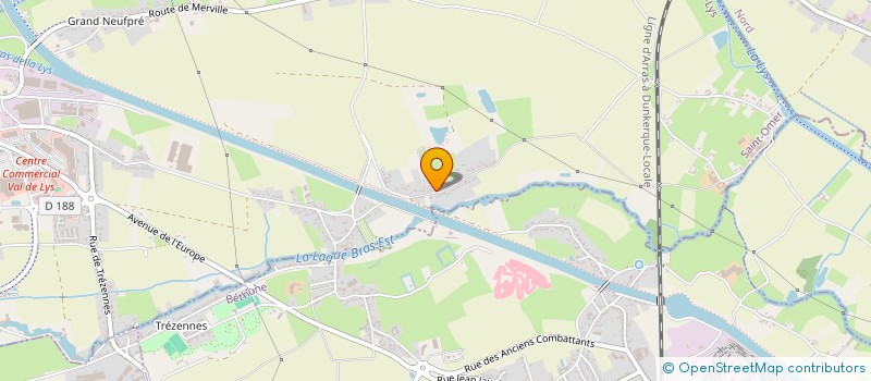 localisation de l'entreprise MONSIEUR ARNAUD CASIER  AIRE SUR LA LYS