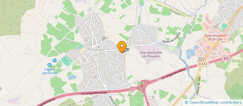 localisation de l'entreprise MONSIEUR ARNAUD CASTANIER  POUSSAN