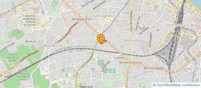 localisation de l'entreprise MONSIEUR ARNAUD CASTEIGTS à TALENCE