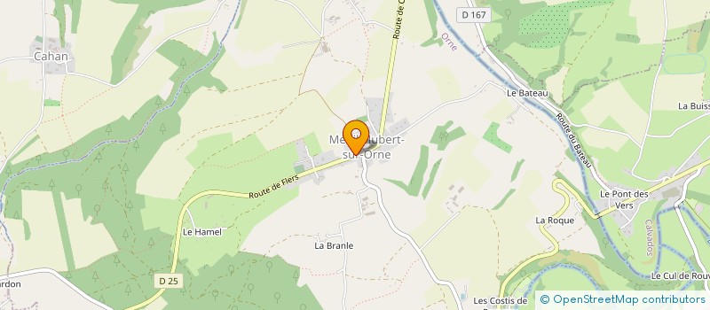 localisation de l'entreprise MONSIEUR ARNAUD CASTEL à MENIL-HUBERT-SUR-ORNE