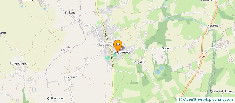 localisation de l'entreprise MONSIEUR ARNAUD CASTEL  PLOUGOURVEST