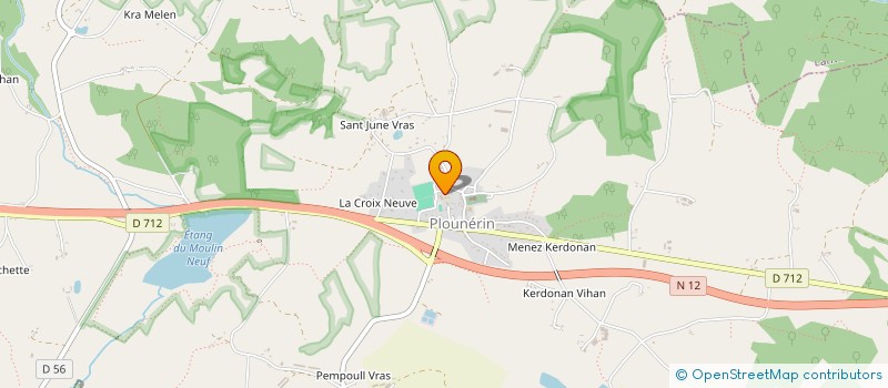 localisation de l'entreprise MONSIEUR ARNAUD CATHERINE  PLOUNERIN