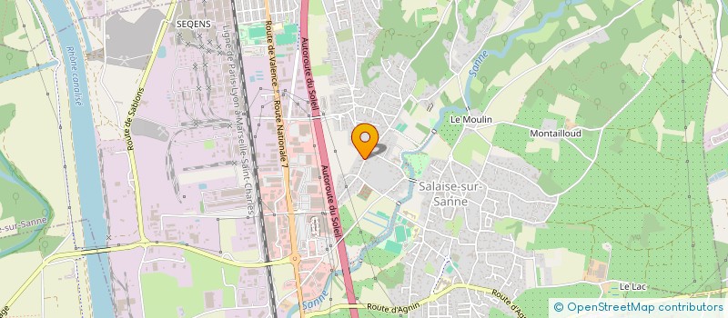 localisation de l'entreprise MONSIEUR ARNAUD CHALAIN  SALAISE-SUR-SANNE