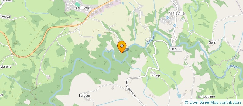 localisation de l'entreprise MONSIEUR ARNAUD CHALRET DU RIEU  MALEVILLE