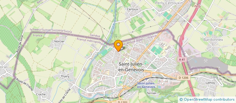 localisation de l'entreprise MONSIEUR ARNAUD CHALUT  SAINT-JULIEN-EN-GENEVOIS