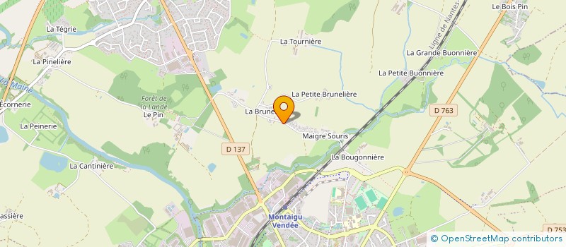 localisation de l'entreprise MONSIEUR ARNAUD CHAPEAU à MONTAIGU-VENDEE