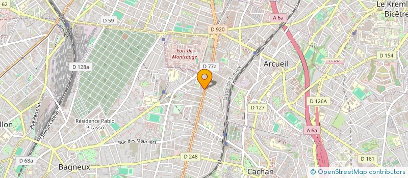 localisation de l'entreprise MONSIEUR ARNAUD CHAPET à BAGNEUX