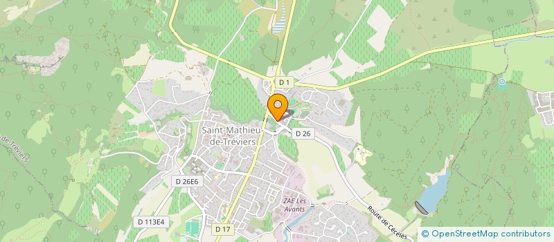 localisation de l'entreprise MONSIEUR ARNAUD CHAPUIS  SAINT-MATHIEU-DE-TREVIERS
