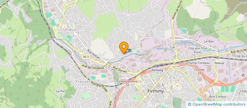 localisation de l'entreprise MONSIEUR ARNAUD CHATAIGNIER  UNIEUX