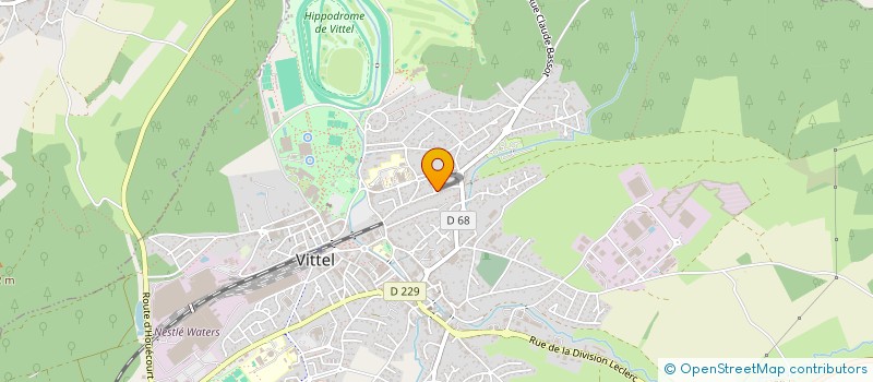 localisation de l'entreprise MONSIEUR ARNAUD CHATELAIN  VITTEL