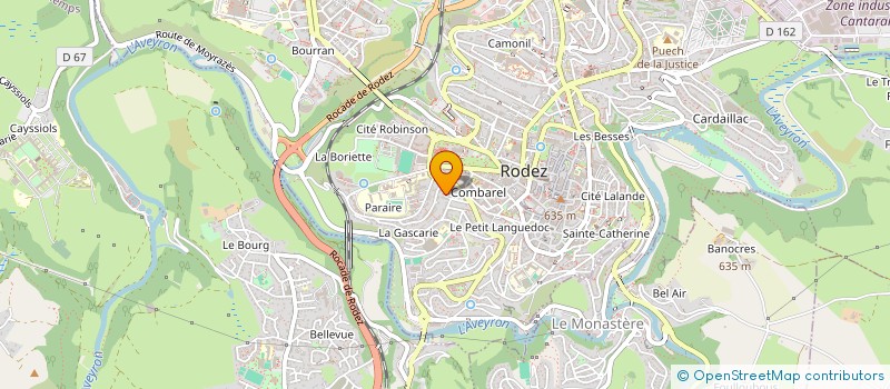 localisation de l'entreprise MONSIEUR ARNAUD CHAUCHARD  RODEZ