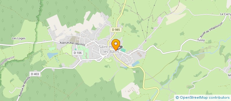 localisation de l'entreprise MONSIEUR ARNAUD CHAUDAT à SAINT-HONORE-LES-BAINS