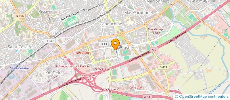 localisation de l'entreprise MONSIEUR ARNAUD CHAUMERON  NIMES