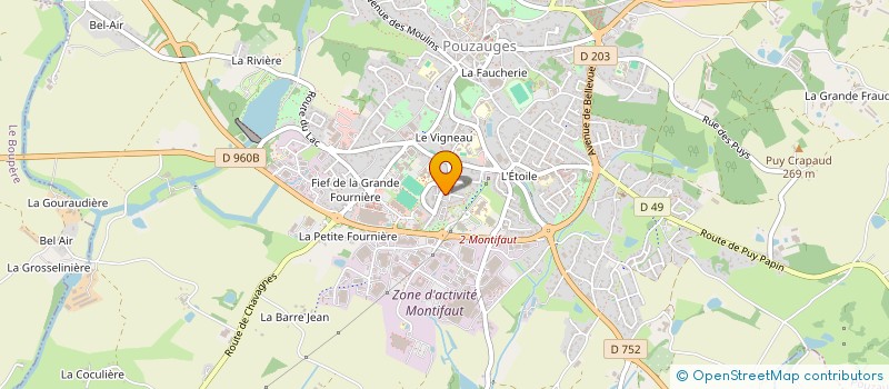 localisation de l'entreprise MONSIEUR ARNAUD CHAUVEAU à POUZAUGES