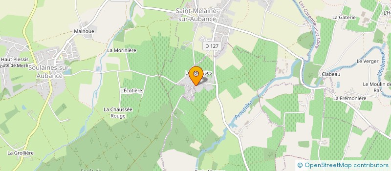 localisation de l'entreprise MONSIEUR ARNAUD CHAUVEL à SAINT-MELAINE-SUR-AUBANCE