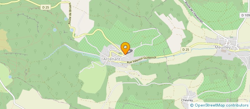 localisation de l'entreprise MONSIEUR ARNAUD CHAUVIN  ARCENANT