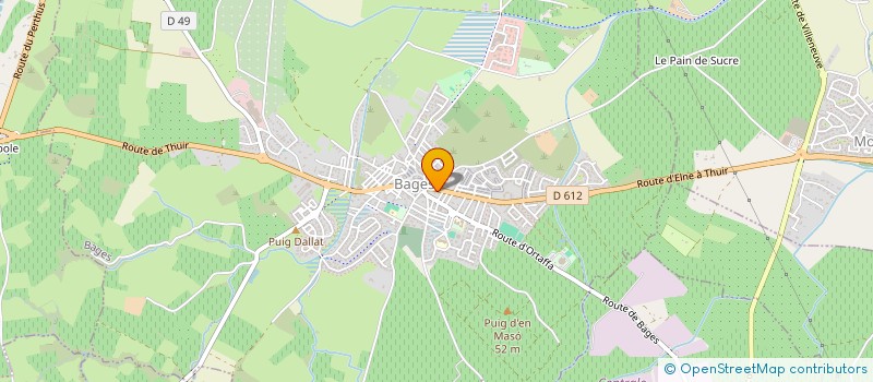 localisation de l'entreprise MONSIEUR ARNAUD CHENEBIERAS  BAGES