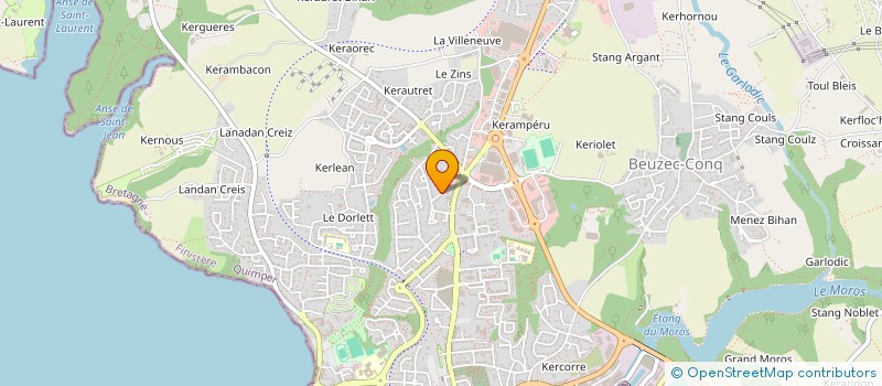 localisation de l'entreprise MONSIEUR ARNAUD CHEVALLIER à CONCARNEAU