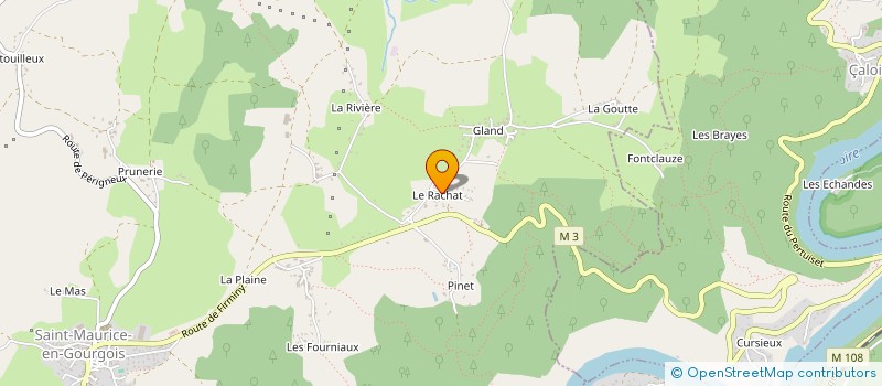 localisation de l'entreprise MONSIEUR ARNAUD CHEVILLON  SAINT-MAURICE-EN-GOURGOIS