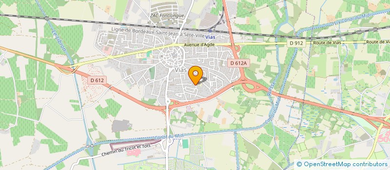 localisation de l'entreprise MONSIEUR ARNAUD CHOUQUARD  VIAS