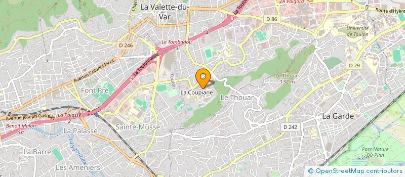 localisation de l'entreprise MONSIEUR ARNAUD CLEMENT  LA VALETTE-DU-VAR