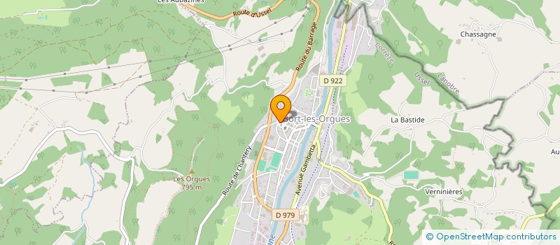 localisation de l'entreprise MONSIEUR ARNAUD CLIDIERE  BORT LES ORGUES