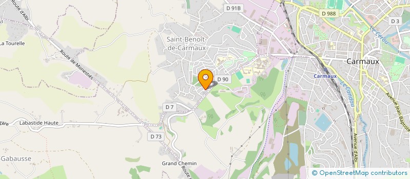 localisation de l'entreprise MONSIEUR ARNAUD CNOCKAERT  SAINT-BENOIT-DE-CARMAUX