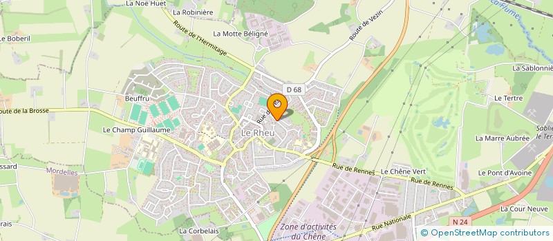 localisation de l'entreprise MONSIEUR ARNAUD COADOU  LE RHEU