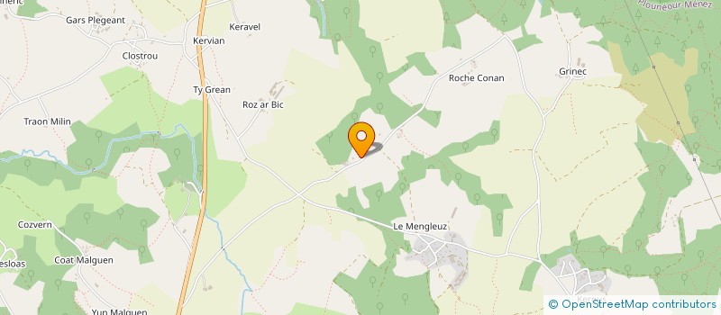 localisation de l'entreprise MONSIEUR ARNAUD COAT  PLOUNEOUR-MENEZ