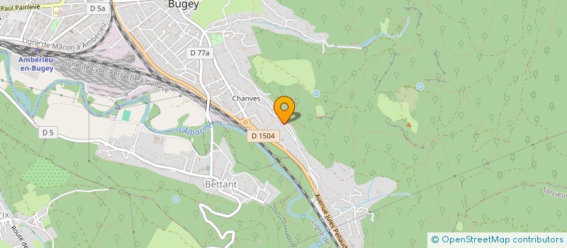 localisation de l'entreprise MONSIEUR ARNAUD COEZ  AMBERIEU-EN-BUGEY