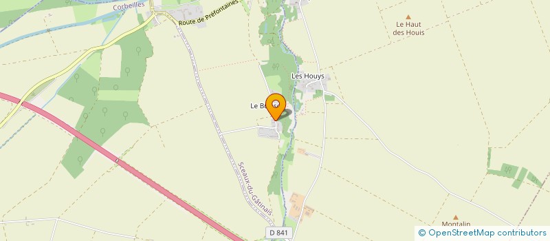 localisation de l'entreprise MONSIEUR ARNAUD COLIN à SCEAUX-DU-GATINAIS