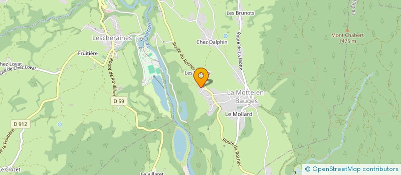 localisation de l'entreprise MONSIEUR ARNAUD COLLIN à LA MOTTE-EN-BAUGES