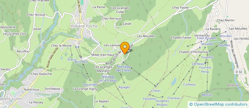 localisation de l'entreprise MONSIEUR ARNAUD COLLOUD  HABERE-POCHE