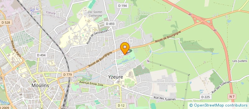 localisation de l'entreprise MONSIEUR ARNAUD COMBET  YZEURE