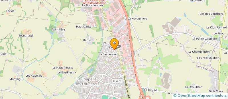 localisation de l'entreprise MONSIEUR ARNAUD CORBES à LA CHAPELLE-DES-FOUGERETZ