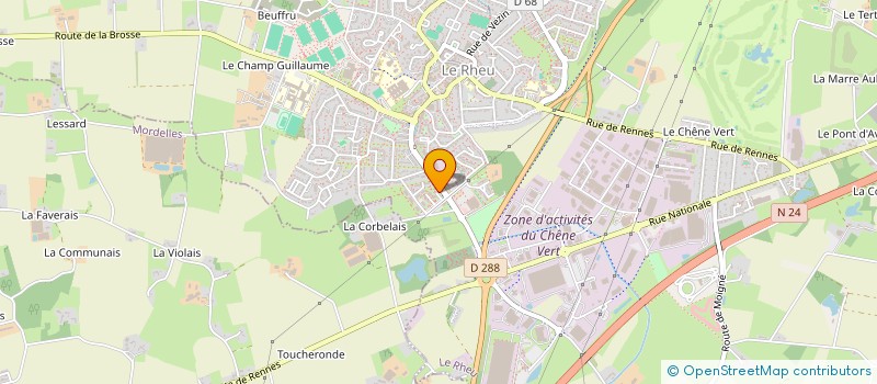 localisation de l'entreprise MONSIEUR ARNAUD CORNILLET  LE RHEU