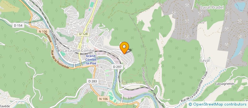 localisation de l'entreprise MONSIEUR ARNAUD CORNUBET  LA GRAND-COMBE