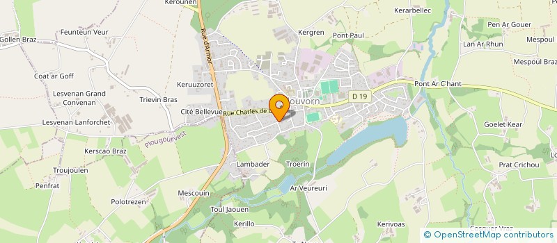 localisation de l'entreprise MONSIEUR ARNAUD CORRE à PLOUVORN