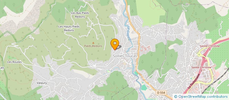 localisation de l'entreprise MONSIEUR ARNAUD COSSART  SOLLIES-TOUCAS