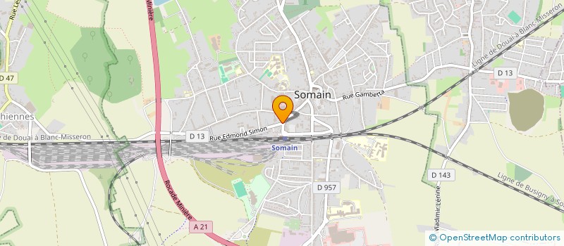 localisation de l'entreprise MONSIEUR ARNAUD COUELLANT à SOMAIN