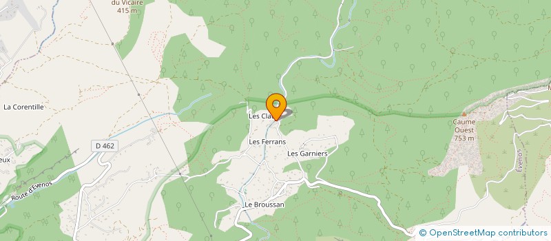 localisation de l'entreprise MONSIEUR ARNAUD COULMONT  EVENOS