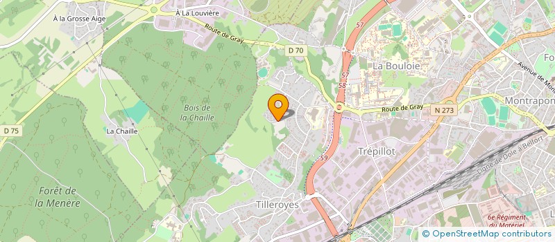 localisation de l'entreprise MONSIEUR ARNAUD COURLET DE VREGILLE  BESANCON