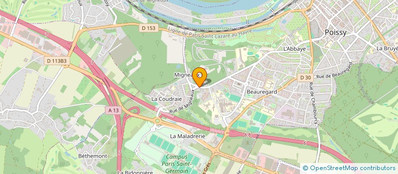 localisation de l'entreprise MONSIEUR ARNAUD COURTIER  POISSY